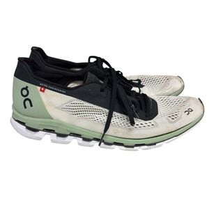 On Running Mens Cloudboom Helion Green / White Running Shoes Size US 10 Athletic